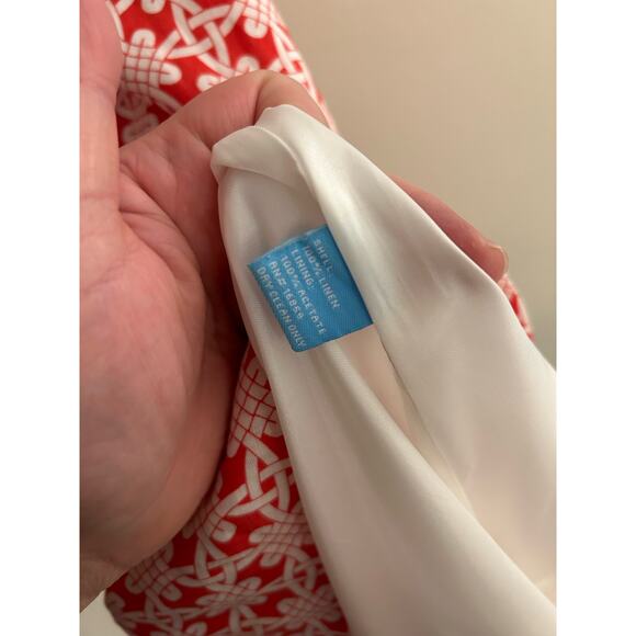 J.McLaughlin Patterned Linen Shift Dress with Halter Neck - Picture 6 of 7